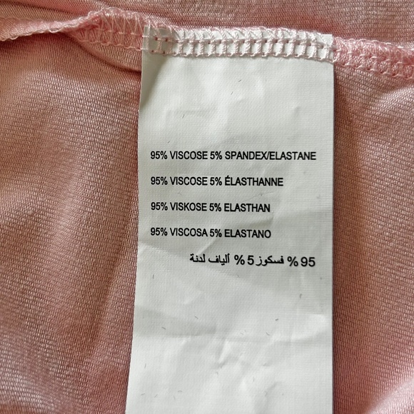TOP, MOCK NECK, CHALK PINK, SIZE 4X, SHORT SLEEVES, MICHEL STUDIO for ADDITION - Picture 8 of 11